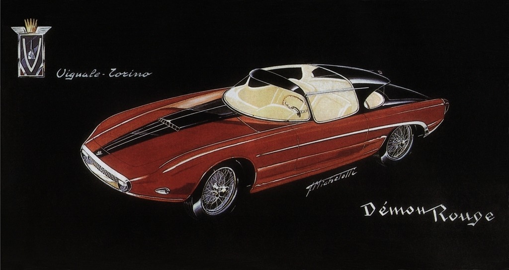 1954_Vignale_Fiat_8V_Coupe_Demon_Rouge_Michelotti_Design-Sketch
