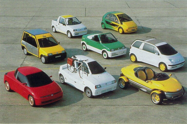 The Fiat Cinquecento concept cars