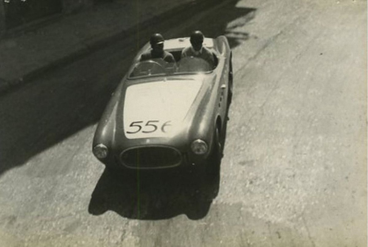 Ferrari 225 S Vignale Spider 0194ET Mille Miglia 25-26 April 1953 Jacques Swaters-Charles de Tonaco
