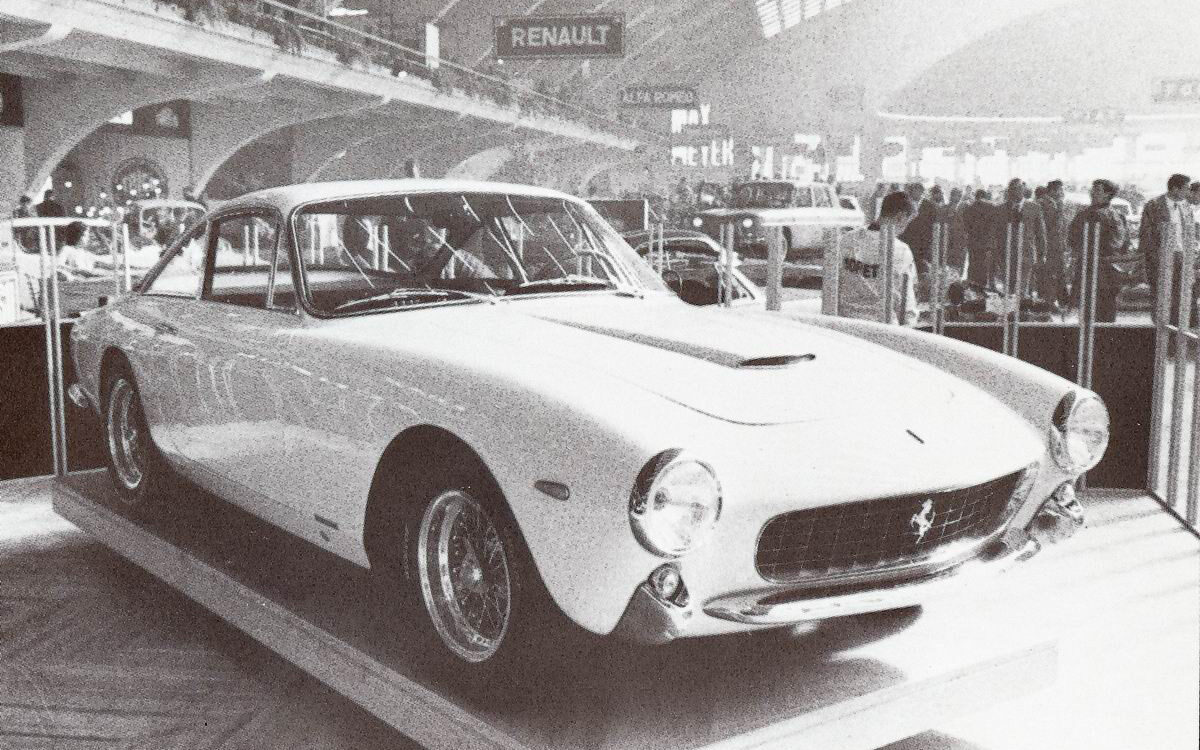 Ferrari 250 GT Lusso 4053GT second Lusso prototype, Turin, Palazzo Esposizioni al Valentino 31 October-11 November 1962
