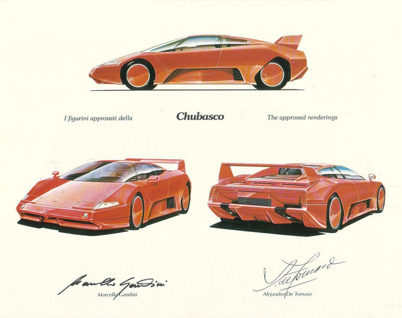The Maserati Chubasco: the futuristic concept designed by Gandini